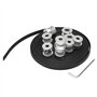 Poulie de courroie de distribution-Hauteur 14 mm-16 dents-Alésage 4/5/6/6,35/8 mm - Bride en aluminium - Roue synchrone pour imp