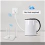 Woox R4054 Smart WLAN Prise Socket Plug Vocale et Commandé à Distance Compatible avec Alexa, Google Assistant, Blanc