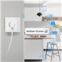 Woox R4054 Smart WLAN Prise Socket Plug Vocale et Commandé à Distance Compatible avec Alexa, Google Assistant, Blanc