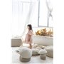 Lorena Canals Panier Mama Mushroom 97% Coton 3% Autres Fibres -Naturel, Lin, Sol Brun- 33x38 cm