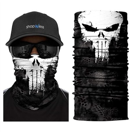 ShopINess Cache-cou Unisexe Multifonctionnel Foulard Multifonctions Bandana Tubulaire pour Sports