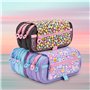 PracticDomus Trousse de rangement triple avec fermeture éclair individuelle, trousse pour matériel scolaire et voyage, yeux, Tri