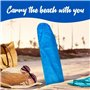 Housse de parasol de plage avec poignée. Housse pour parasol de plage avec poignée bleue. Complément ou accessoire de rechange p