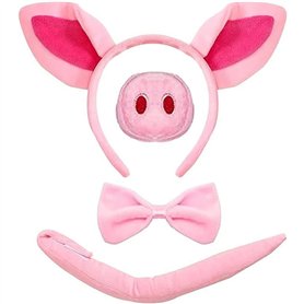 Déguisement Cochon Avec Diadème Nez Nœud Papillon Et Queue Déguisement Cochon Pour Enfant Ou Fille Idéal Pour Carnaval Fête Ou É