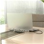 Hub USB Aisens ASUC-12P020-GR Gris 100 W 50 W