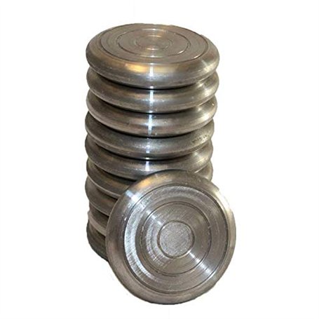 CADENAS ® - Jeu de la Grenouille (ou Jeu de Tonneau): 10 Palets ou disques en Acier.