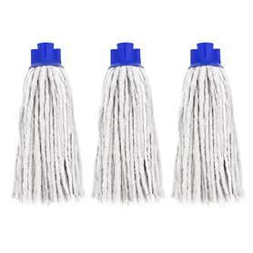 Aigua - Recharge pour Balai à Franges - Set 3-250 GR - Blanc - Coton Professional XL - Made in Spain