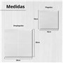 Lot de 300 serviettes cocktail en papier blanc + porte-serviettes de table en acier inoxydable - Texture micro-point - Plus épai