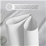 Lot de 300 serviettes cocktail en papier blanc + porte-serviettes de table en acier inoxydable - Texture micro-point - Plus épai