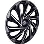 Sparco Enjoliveurs Varese - 16-pouces - Argent/Noir - Set de 4 pièces