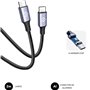 Câble USB-C vers USB-C Subblim SUBCAB-C10001 1 m Noir
