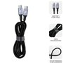 Câble USB-C vers USB-C Subblim SUBCAB-C10002 2 m Noir