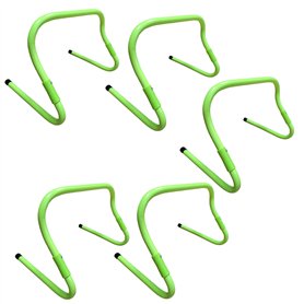 BSFIT Lot de 5 clôtures d'entraînement de football Hauteur réglable 21 cm et 30 cm Entraînement et coordination