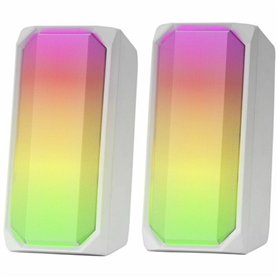 Haut-parleurs bluetooth portables Mars Gaming MSRGBW Blanc 15 W 4 W