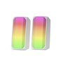 Haut-parleurs bluetooth portables Mars Gaming MSRGBW Blanc 15 W 4 W