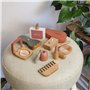 WILDNINS Kit de coiffure pour enfants en bois, ensemble de maquillage, cheveux et ongles, jouet créatif