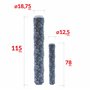Lot de 2 rouleaux texturés en forme de feuilles de Dahlia pour argile polymère Outils de modelage DIY et céramique REDPALACE Cra