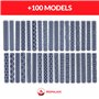 Lot de 2 rouleaux texturés en forme de feuilles de Dahlia pour argile polymère Outils de modelage DIY et céramique REDPALACE Cra