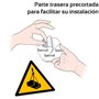 Becral - Autocollant Charge suspendue/Panneau Triangle W015 homologué, ASR A1.3, DIN EN ISO 7010 polyester jaune noir (70 mm - 1