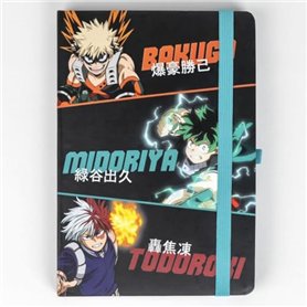 CERDÁ LIFE'S LITTLE MOMENTS Set de Papeterie My Hero Academia - avec Stylo et carnet - Design Noir et Vert - Accessoires de Pape