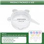 Couvercle boite de conserve yaourt confiture 12 pieces pour bocaux et canettes flexibles reglables durables et respectueux de l'