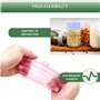 Couvercle boite de conserve yaourt confiture 12 pieces pour bocaux et canettes flexibles reglables durables et respectueux de l'