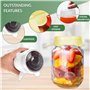 Couvercle boite de conserve yaourt confiture 12 pieces pour bocaux et canettes flexibles reglables durables et respectueux de l'