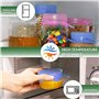 Couvercle boite de conserve yaourt confiture 12 pieces pour bocaux et canettes flexibles reglables durables et respectueux de l'