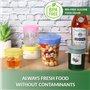 Couvercle boite de conserve yaourt confiture 12 pieces pour bocaux et canettes flexibles reglables durables et respectueux de l'