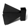 GUGULUZA Porte Cible Conique 14x14 cm Supports de Cible Metallique Noir