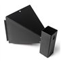 GUGULUZA Porte Cible Conique 14x14 cm Supports de Cible Metallique Noir