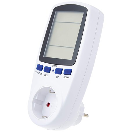 Testeur de consommation électrique avec grand écran LCD (wattmètre