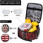 Sac à déjeuner réutilisable avec imprimé L pour homme et femme, sac fourre-tout isotherme pour le travail, le pique-nique, les v