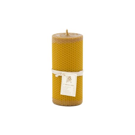 L'Abella Mel - Natural et fabriqué à la main 100% Wax fait à la main | Cougie Pure en nid d'abeille de texture miel bougie sans