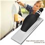 Fafeicy Bloc de ponçage d'extraction de poussière de main, bloc sans poussière de meulage carré en plastique, type collant magiq