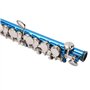 ALQSIM Flûte Piccolo, Bleue + clé E française, Instrument à clé Piccolos à 6 Trous, Piccolo Professionnel détachable avec Tourne