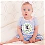 LANCHEN 12 pièces/Ensemble Nouveau-né Jalon commémoratif Mois Autocollants Floral bébé mensuel Autocollant
