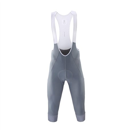 ZOLULA Cuissard Vélo à Bretelles Hommes Cyclisme 3/4 Pantalons Shorts Blanc Bleu/Noir/Gris Pad vélo Bavoir Pantalon vélo Culotte