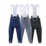 ZOLULA Cuissard Vélo à Bretelles Hommes Cyclisme 3/4 Pantalons Shorts Blanc Bleu/Noir/Gris Pad vélo Bavoir Pantalon vélo Culotte