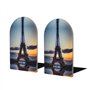 Serre-livres en bois imprimé Tour Eiffel - Robuste et résistant - Pour la maison