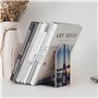 Serre-livres en bois imprimé Tour Eiffel - Robuste et résistant - Pour la maison, le bureau - Accessoire de protection de bureau