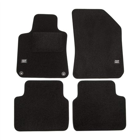 J&J AUTOMOTIVE | Logo Tapis De Sol Noir Velours sur Mesure pour 308 SW 2014-2021