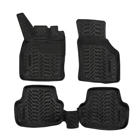 J&J AUTOMOTIVE | Tapis De Sol en Caoutchouc 3D Exclusive Compatible avec Golf 7 2012-2019