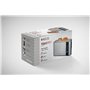 ECG St 10630 SS Grille-Pain, Acier Inoxydable, Noir/Argent