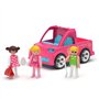 MultiGO Trio Julie Sport Club - Bac à sable pour enfants à partir de 3 ans - Voiture pour fille avec figurines - Jouet de sable