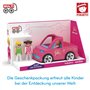MultiGO Trio Julie Sport Club - Bac à sable pour enfants à partir de 3 ans - Voiture pour fille avec figurines - Jouet de sable 