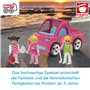 MultiGO Trio Julie Sport Club - Bac à sable pour enfants à partir de 3 ans - Voiture pour fille avec figurines - Jouet de sable 