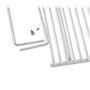 Grille de barbecue en inox européene, réglable en largeur, de 55-65x37cm, Grille Extensible