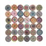 Qincling 100 pcs Boutons en Bois pour travaux manuels