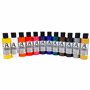 Lot de 12 peintures pour tissu de 60 ml avec or et argent – Couleurs textiles résistantes au lavage pour tissus clairs – Idéal p
